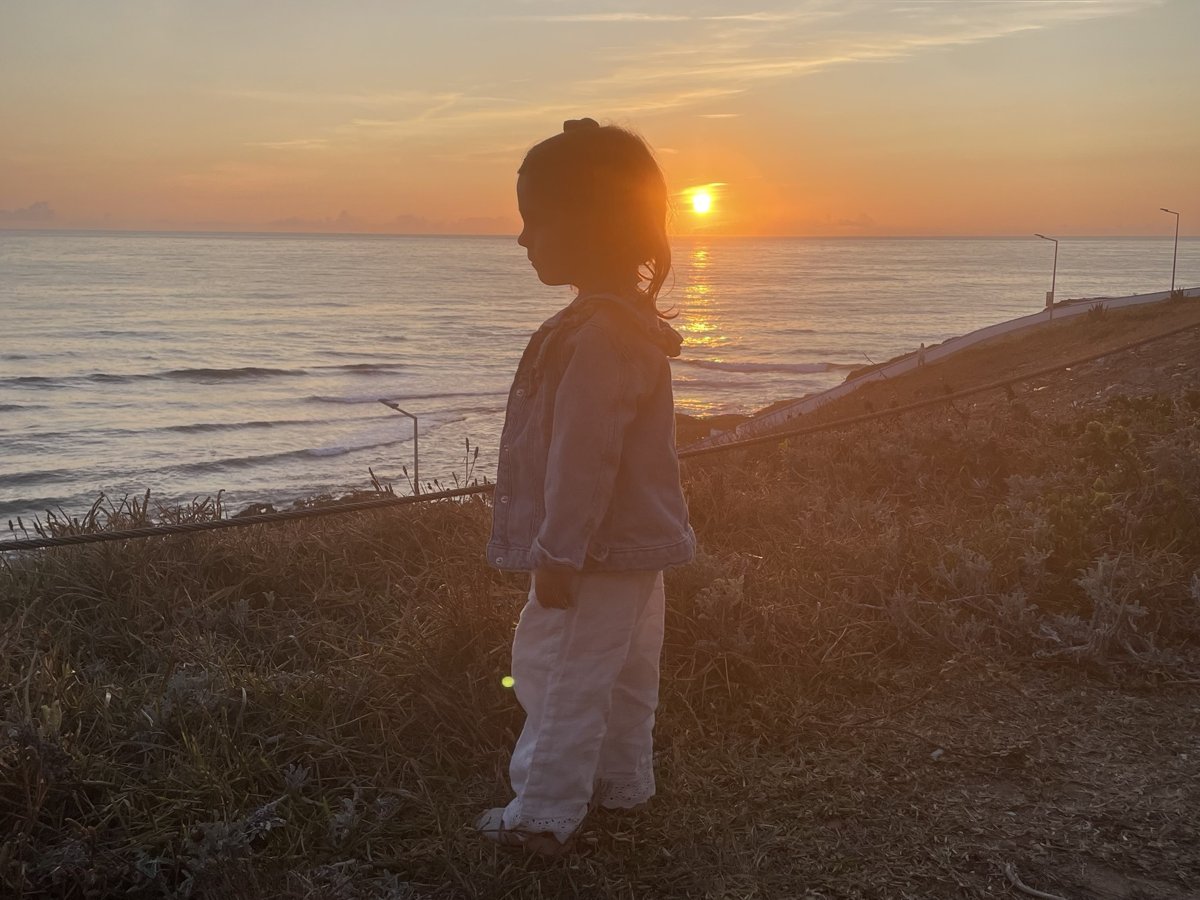Coucher de soleil sur l'océan Atlantique au Portugal