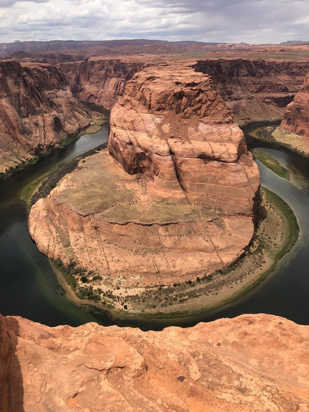 Le célèbre méandre de Horseshoe Bend, creusé par le fleuve Colorado