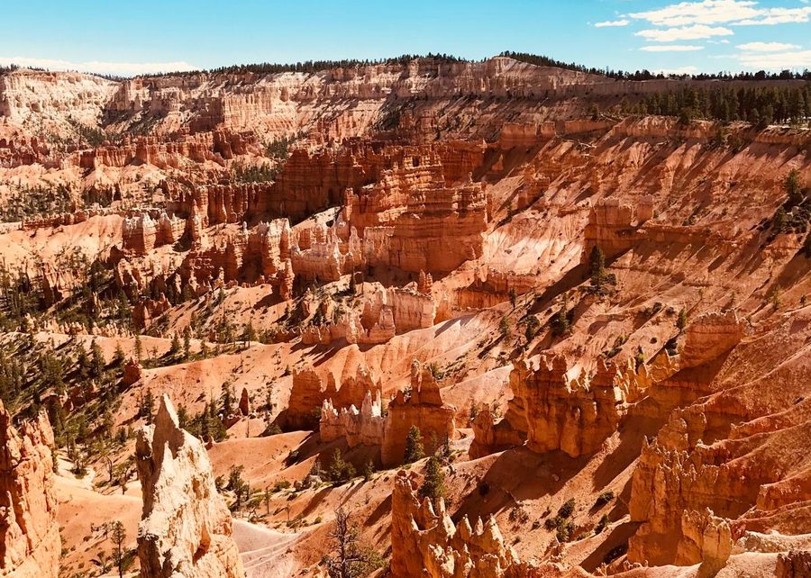 Les cheminées de fées orangées de Bryce Canyon, dans l'Ouest américain
